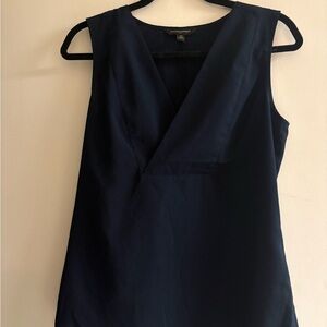 Banana Republic Deep Blue V-Neck Blouse